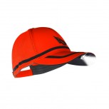 POWERCAP Fluorescent Orange Rechargeable LED Mesh Running Cap